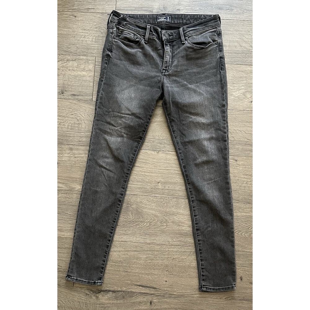 Abercrombie & Fitch Charcoal Harper Super Skinny Jeans Size 26 - Picture 1 of 5